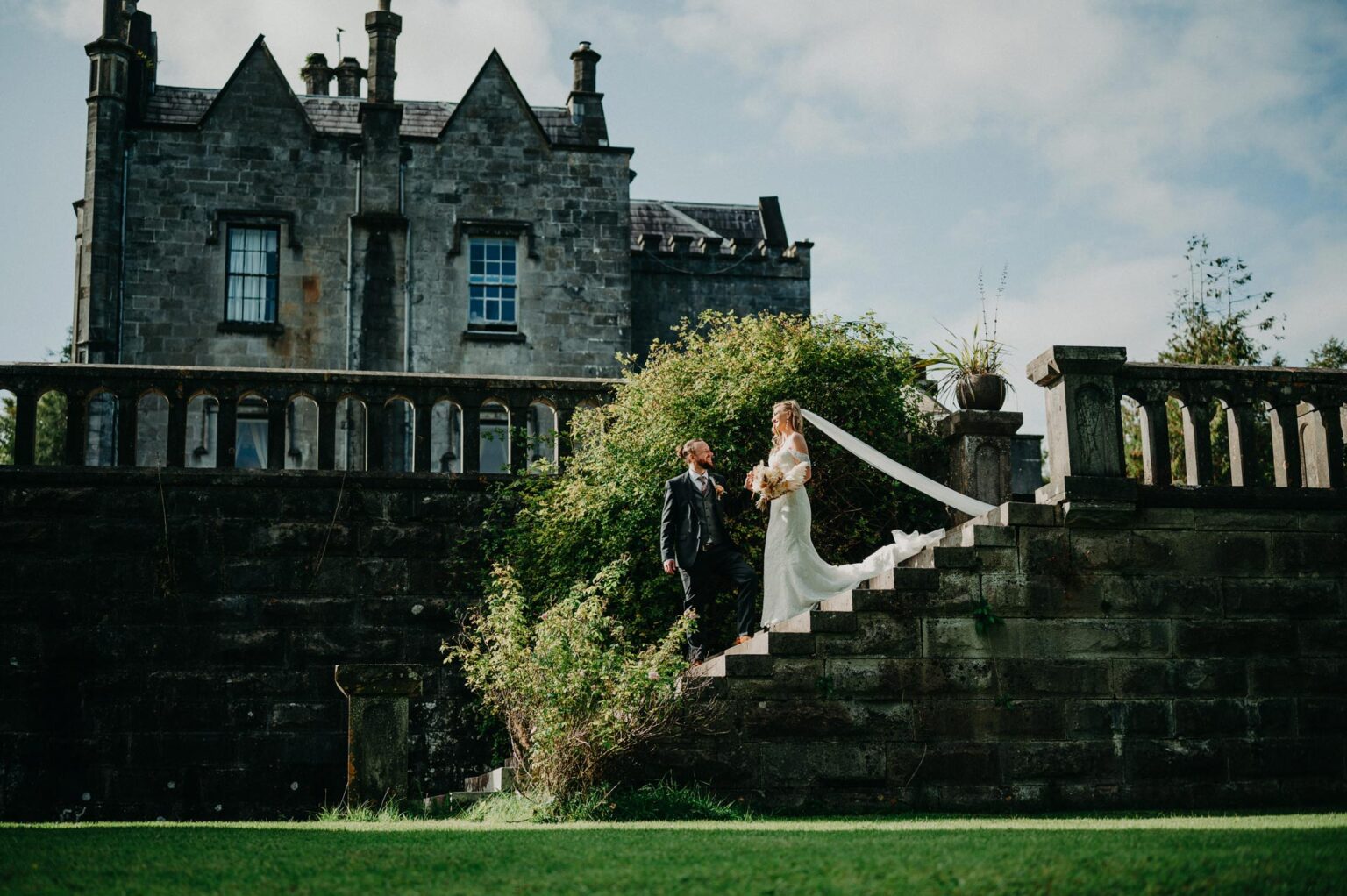 Belleek Castle Wedding Shot of Couple